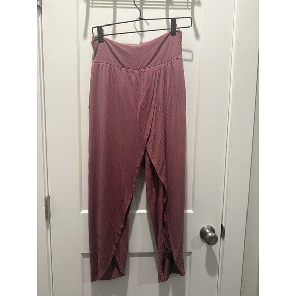 ATHLETA Release Womens Pants Medium M Tawny Rose Soft Open Relaxed Yoga Lounge - Picture 3 of 7
